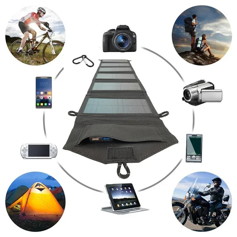 Foldable Solar Panel for Fast Charging and Outdoor Power Supply