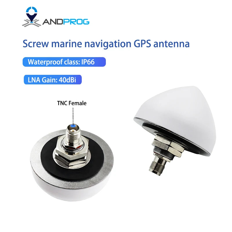 Marine Navigation High Gain GPS Antenna with TNC Connector