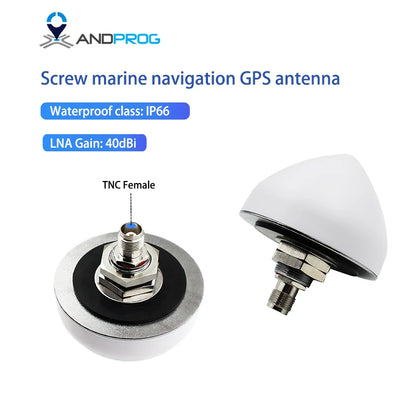 Marine Navigation High Gain GPS Antenna with TNC Connector