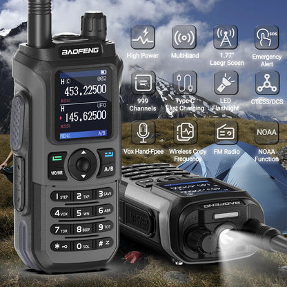 Long Range Waterproof Walkie Talkie with Multi Band Support