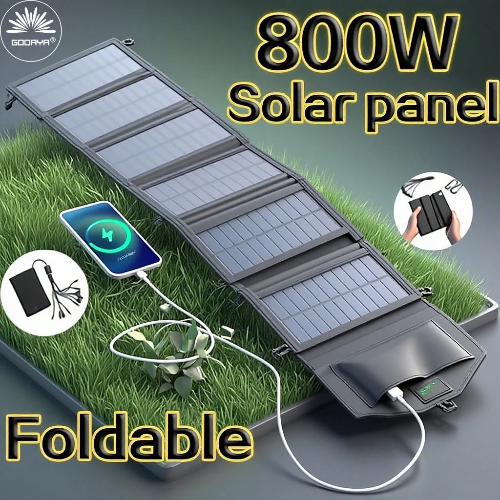 Foldable Solar Panel for Fast Charging and Outdoor Power Supply