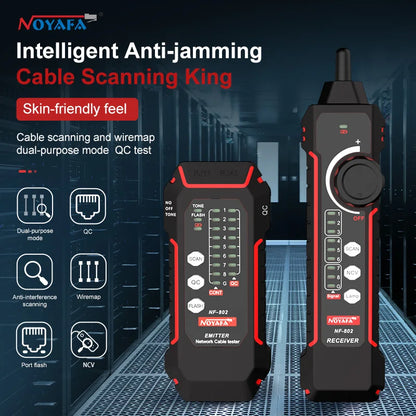 NOYAFA NF-802 Multi-function Cable Tester RJ11 RJ45 Cat5 Cat6 Tracker