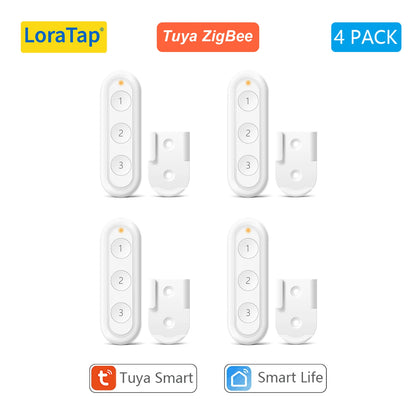 LoraTap Tuya Smart Life Wireless Scene Switch 3 Gang Remote Intelligent Device Linkage Control Home Assistant Support - Home Smart Direct