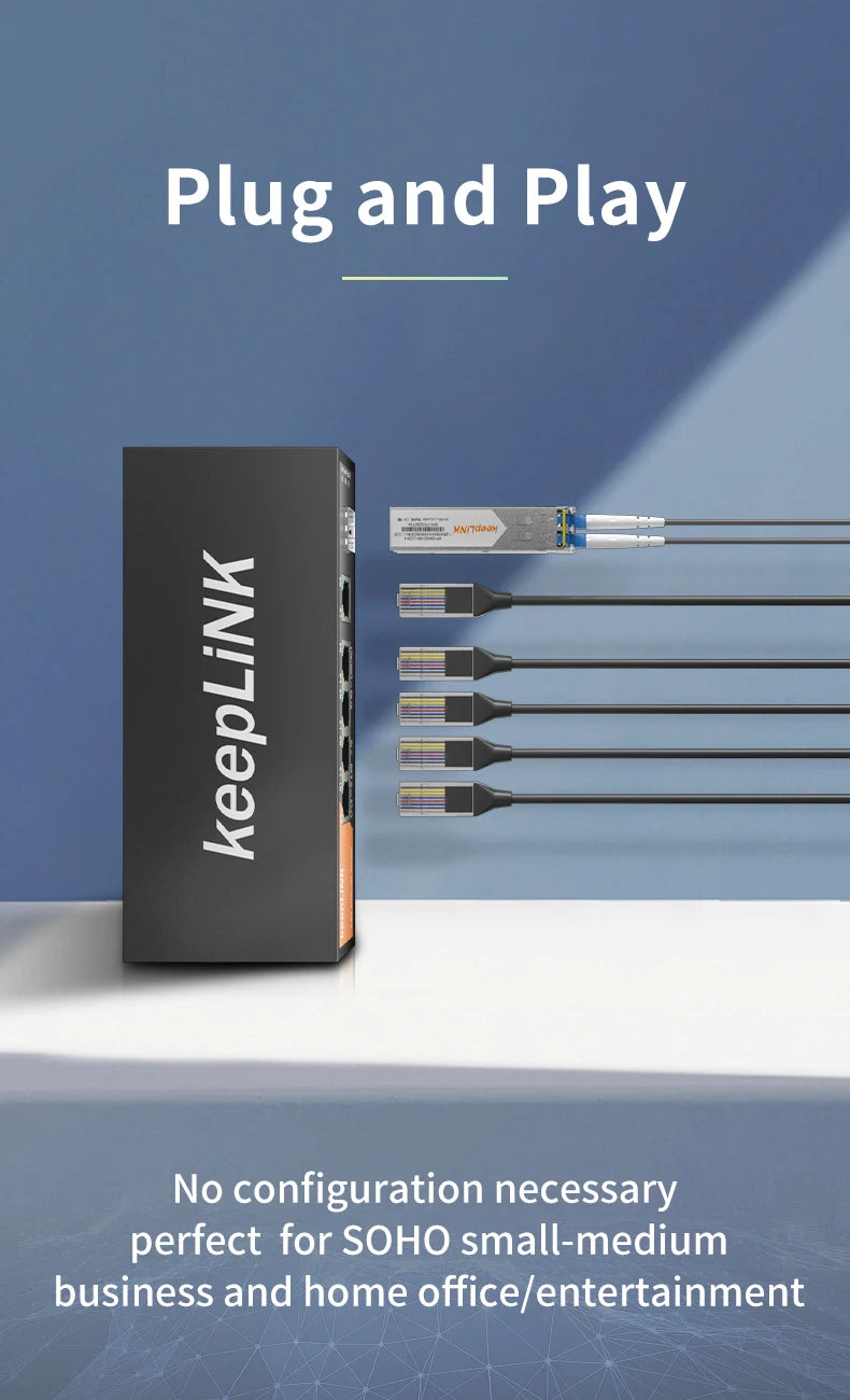 Multi Gigabit Network Switch with Plug and Play Operation