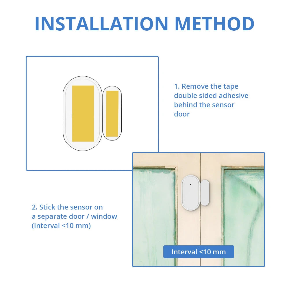 D30 Door Window Sensor Smart Home Security 433MHz Wireless Magnet Sensor Detector Burglar An-theft For G20 G30 Home Alarm - Home Smart Direct
