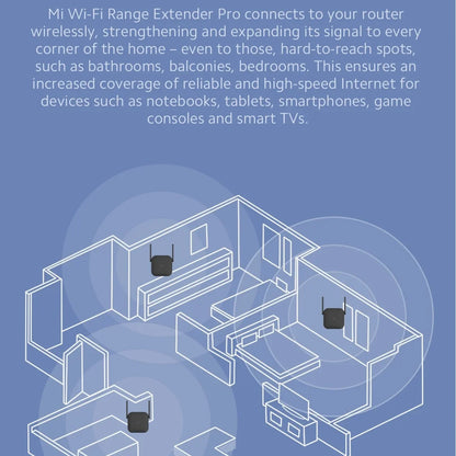 300Mbps Dual Antenna WiFi Extender Signal Booster for Home Router Coverage
