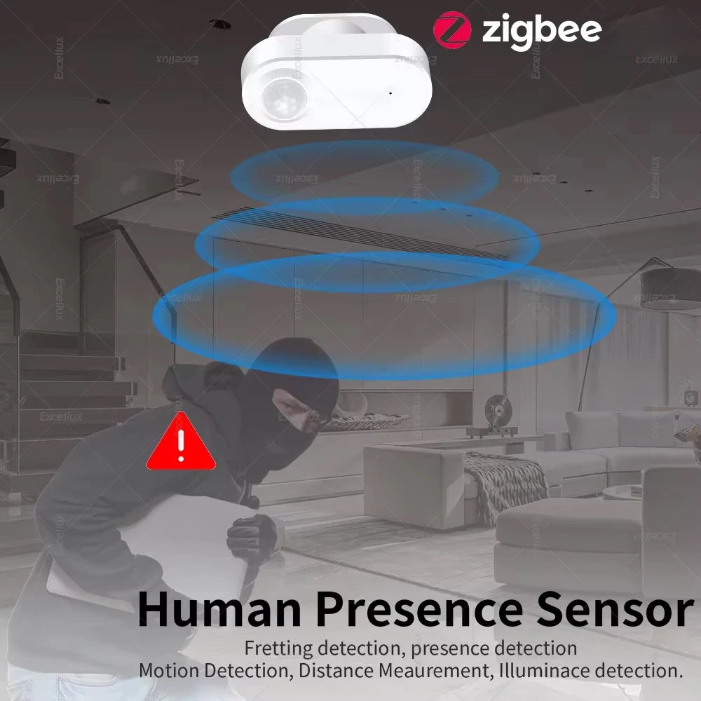 Smart Zigbee Human Presence Sensor with Motion Detection