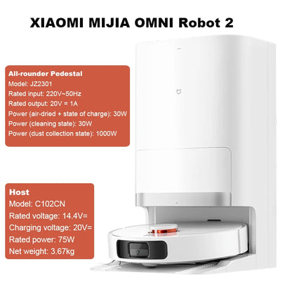 Smart Robot Vacuum with Self Cleaning Dock and Dust Collection