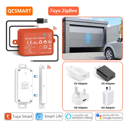 Smart ZigBee Garage Door Sensor and Controller