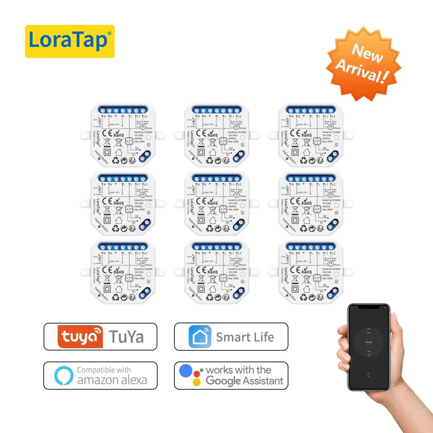 Smart Curtain Module Switch with WiFi Remote Control