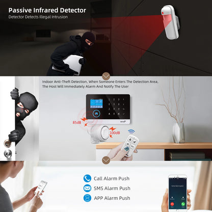 PGST Tuya ZigBee 433MHz Smart Life Home Security Protection PIR Infrared Motion Sensor Detector For House Alarm Security System - Home Smart Direct