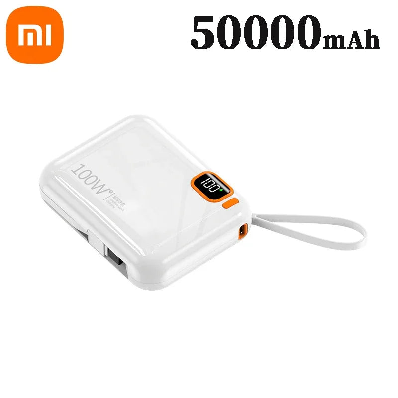 Power Bank with Detachable Cable and Fast Charging