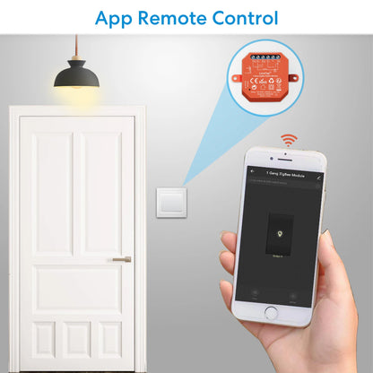 QCSMART The Light Switch 16A Relay Module Remote Control ZigBee Smart Solution Tuya Smart Life App Google Assistant Alexa DIY - Home Smart Direct