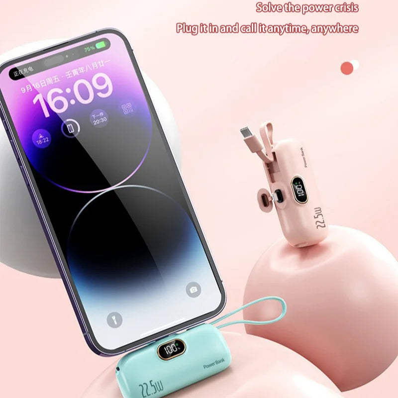 Mini Portable Power Bank Fast Charging External Battery