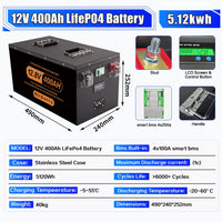 12V 400Ah-5120WH