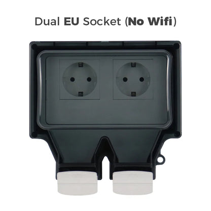 Waterproof Outdoor Smart Socket with Dual USB and App Control