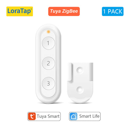 LoraTap Tuya Smart Life Wireless Scene Switch 3 Gang Remote Intelligent Device Linkage Control Home Assistant Support - Home Smart Direct