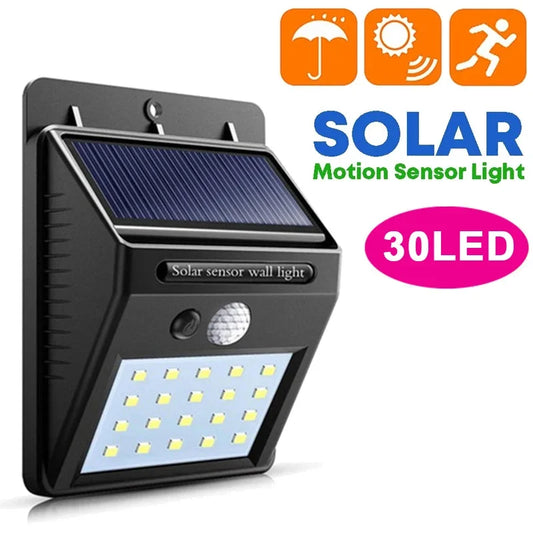 Solar Motion Sensor Light for Outdoor Security and Pathway Lighting