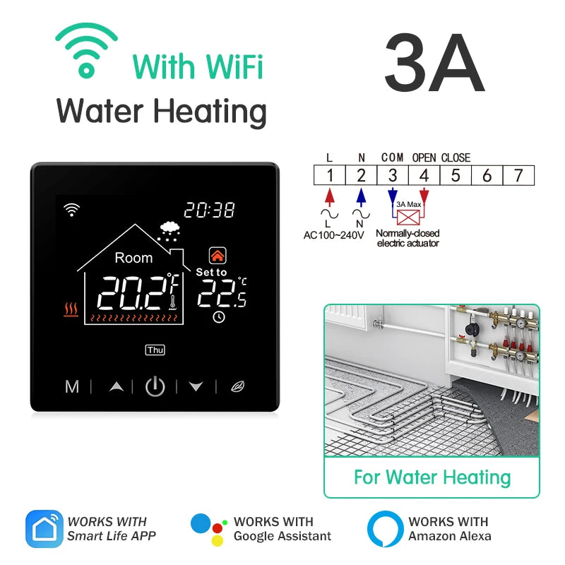 Smart Thermostat WiFi Controller for Heating and Boiler