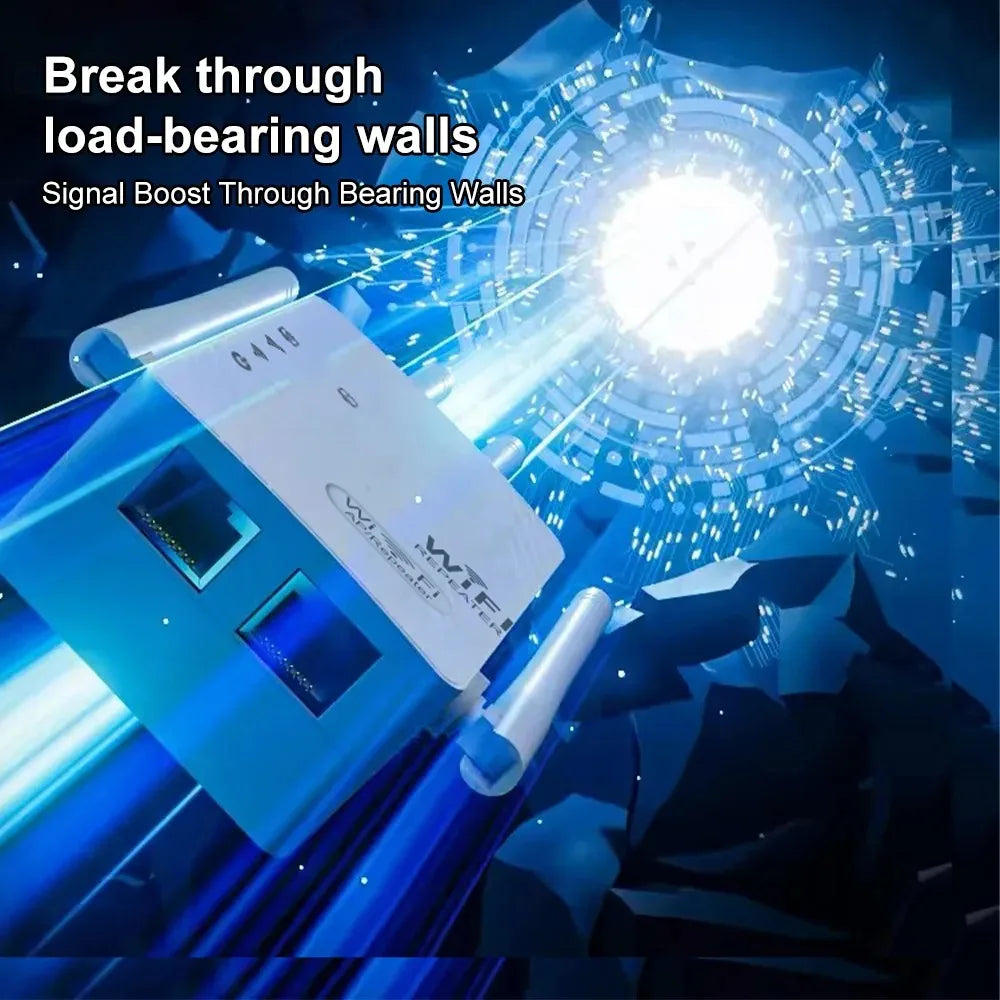 1200Mbps Dual Band WiFi Repeater Wireless Signal Extender Network Amplifier