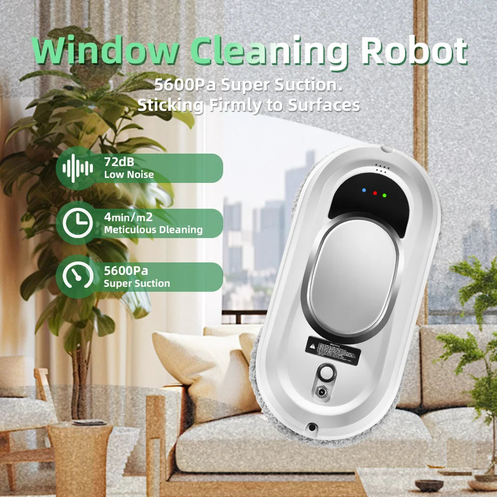 Smart Window Vacuum Cleaning Robot with Remote Control